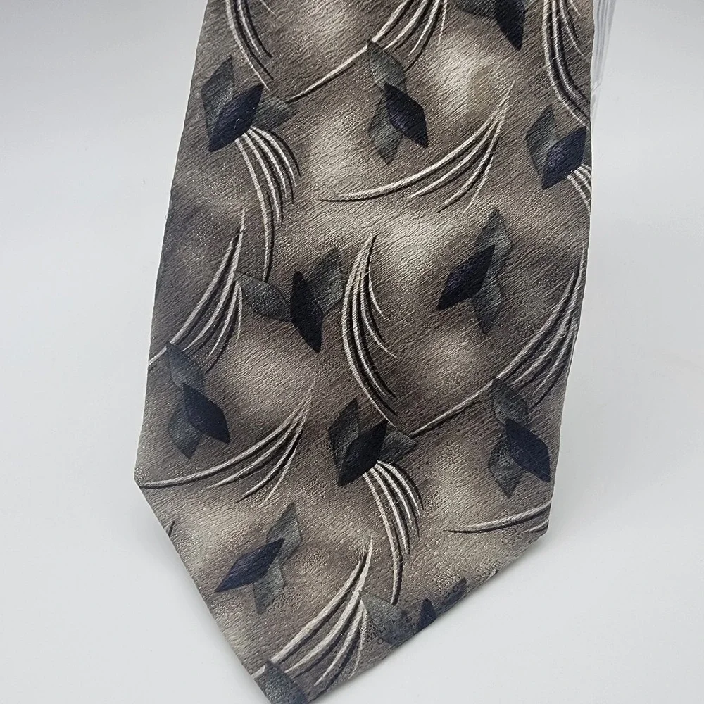 Pierre Cardin 100% Silk Gray/blue/Teal Tie‎